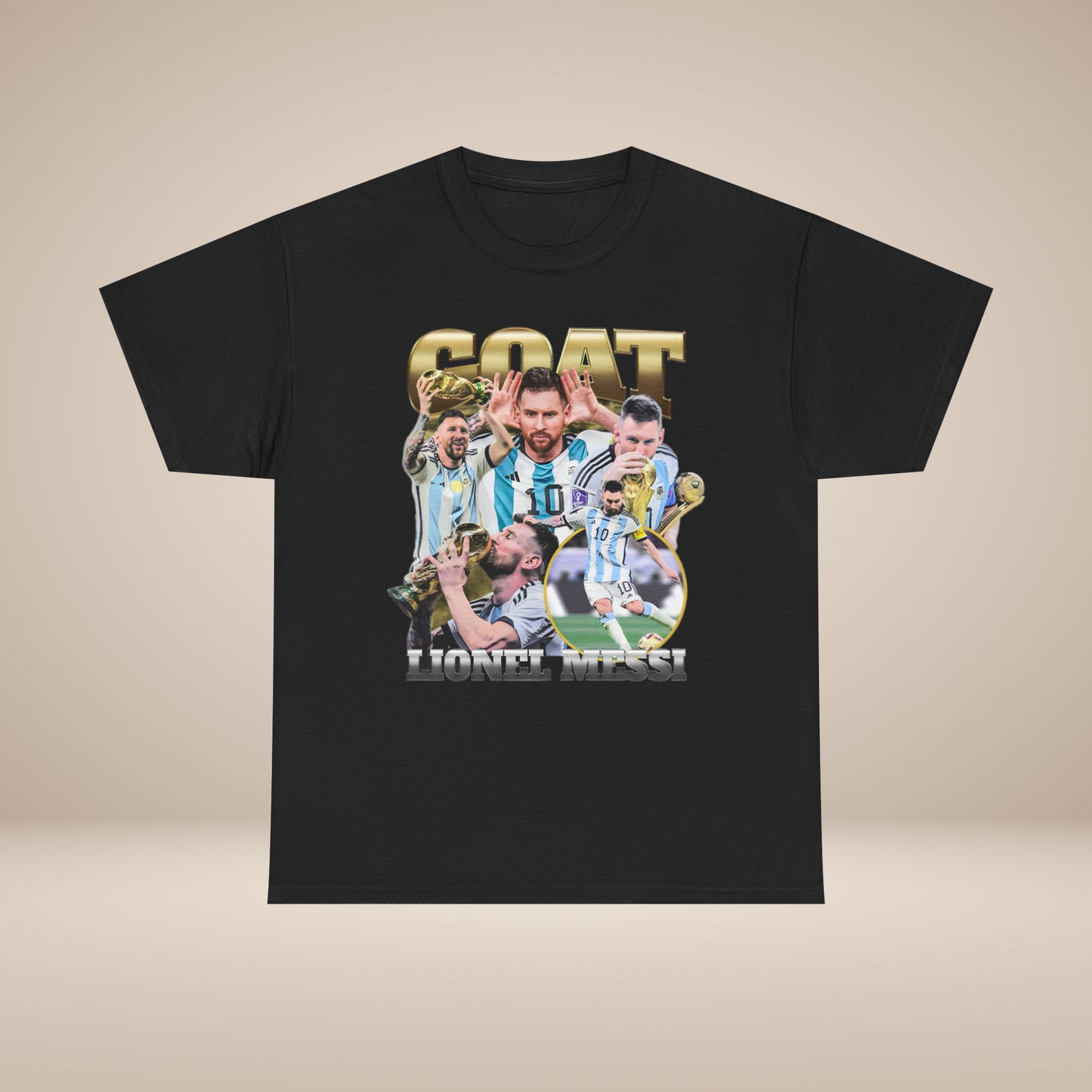 Camiseta del Mundial de Lionel Messi: 100 % algodón, comodidad superior, regalo perfecto