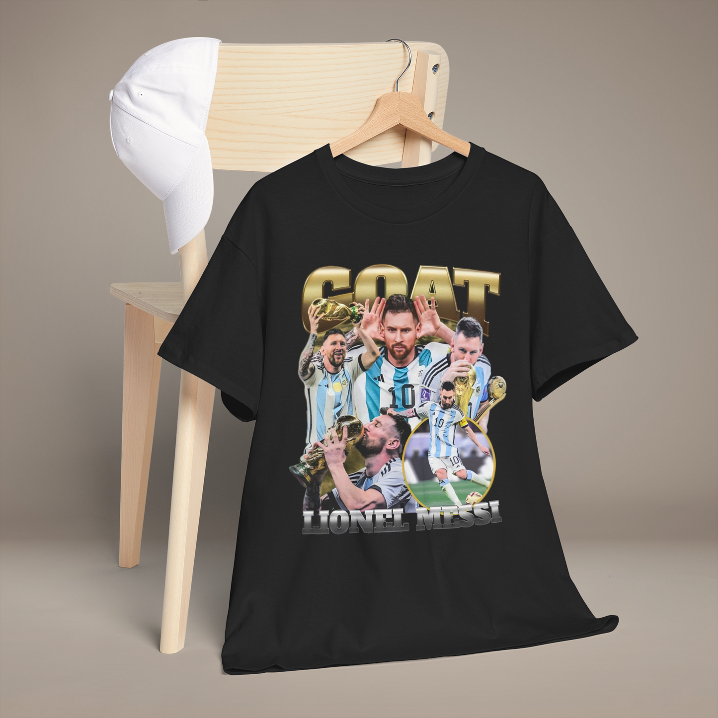 Camiseta del Mundial de Lionel Messi: 100 % algodón, comodidad superior, regalo perfecto