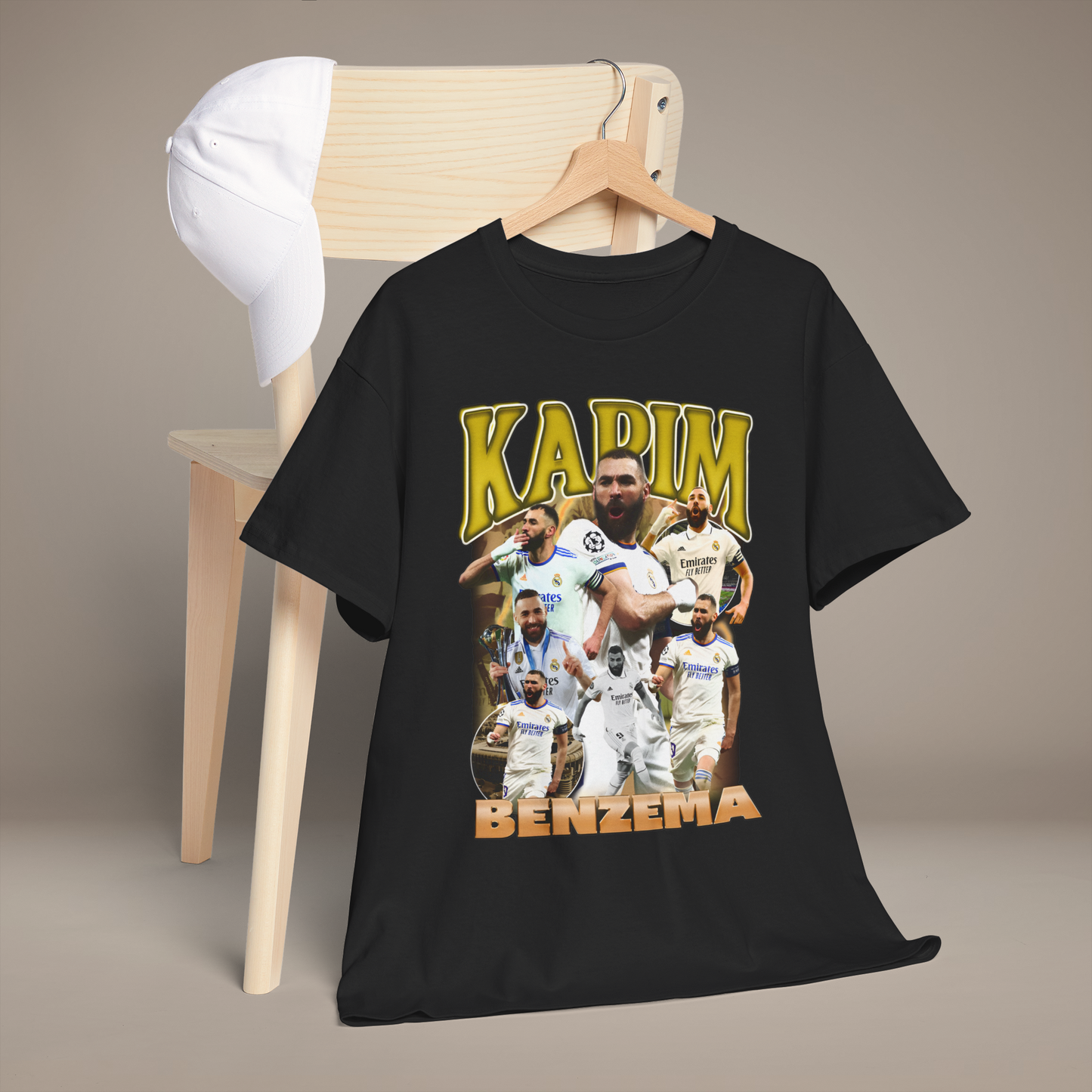 Camiseta Karim Benzema - 100 % algodón, comodidad superior, regalo perfecto