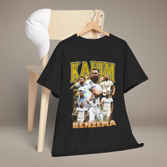 Karim Benzema T-Shirt - 100% Cotton, Premium Comfort, Perfect Gift